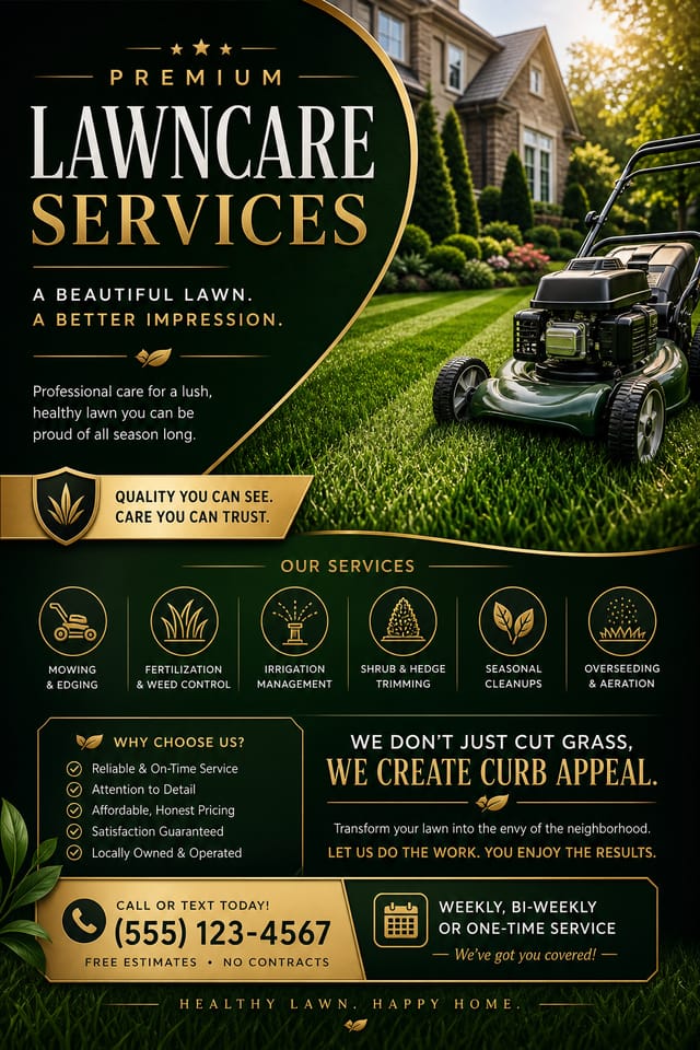Lawncare Flyer — elegant style flyer