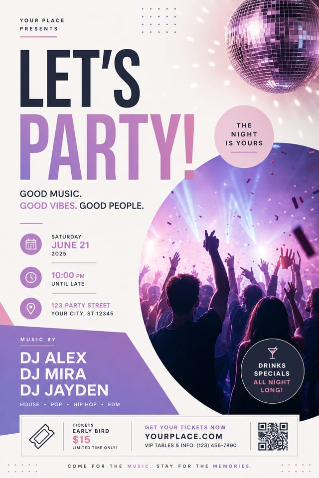 Party Flyer — modern style flyer