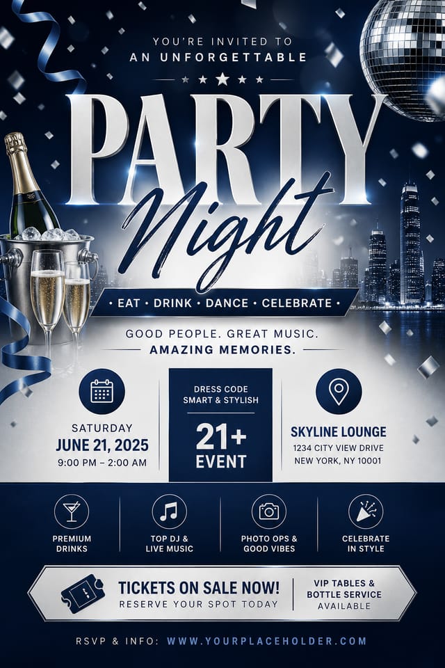 Party Flyer — corporate style flyer