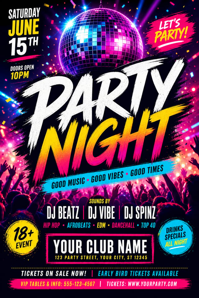 Party Flyer — vibrant style flyer