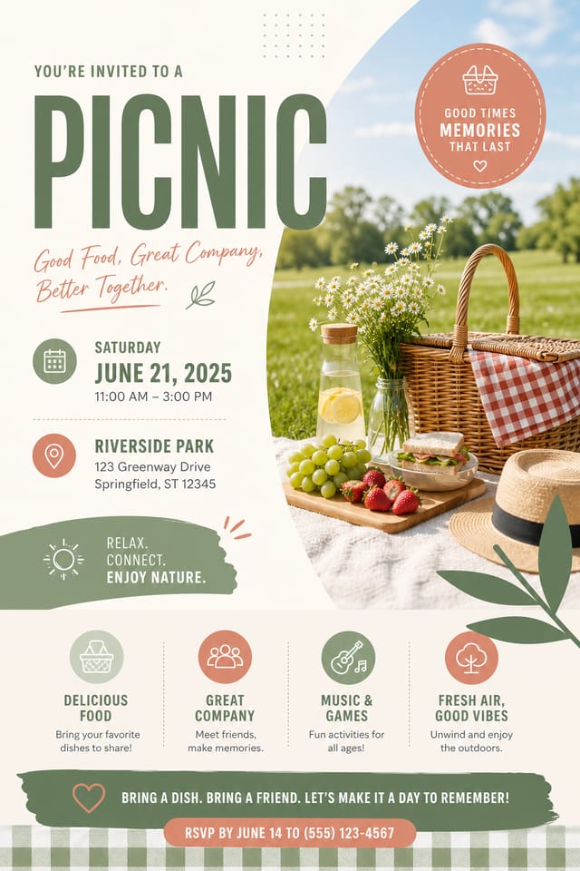 Picnic Flyer — modern style flyer