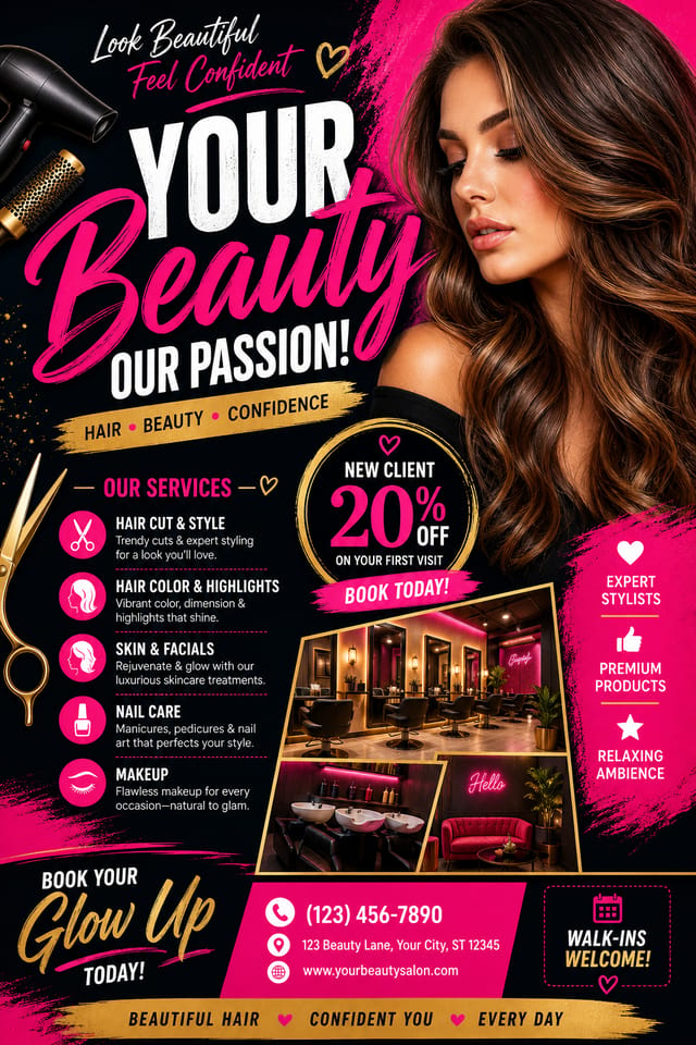 Salon Flyer — vibrant style flyer