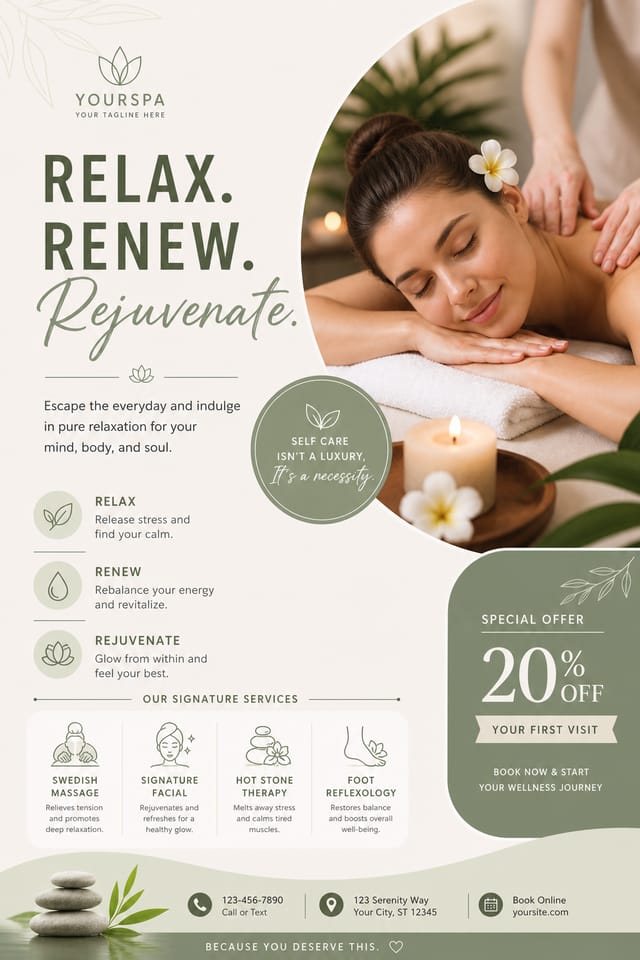 Spa Flyer — modern style flyer