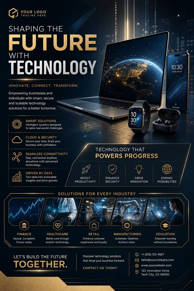Technology Flyer — elegant style flyer