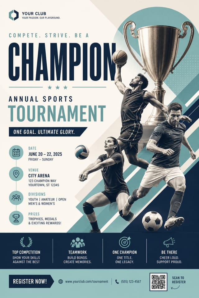 Tournament Flyer — modern style flyer
