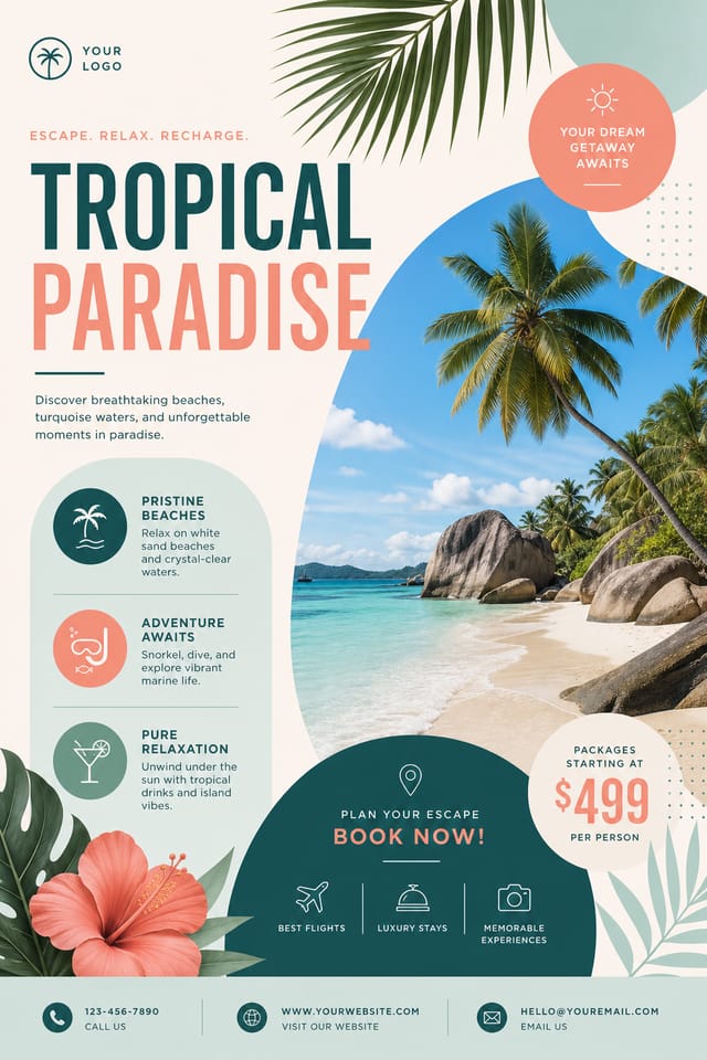 Tropical Flyer — modern style flyer