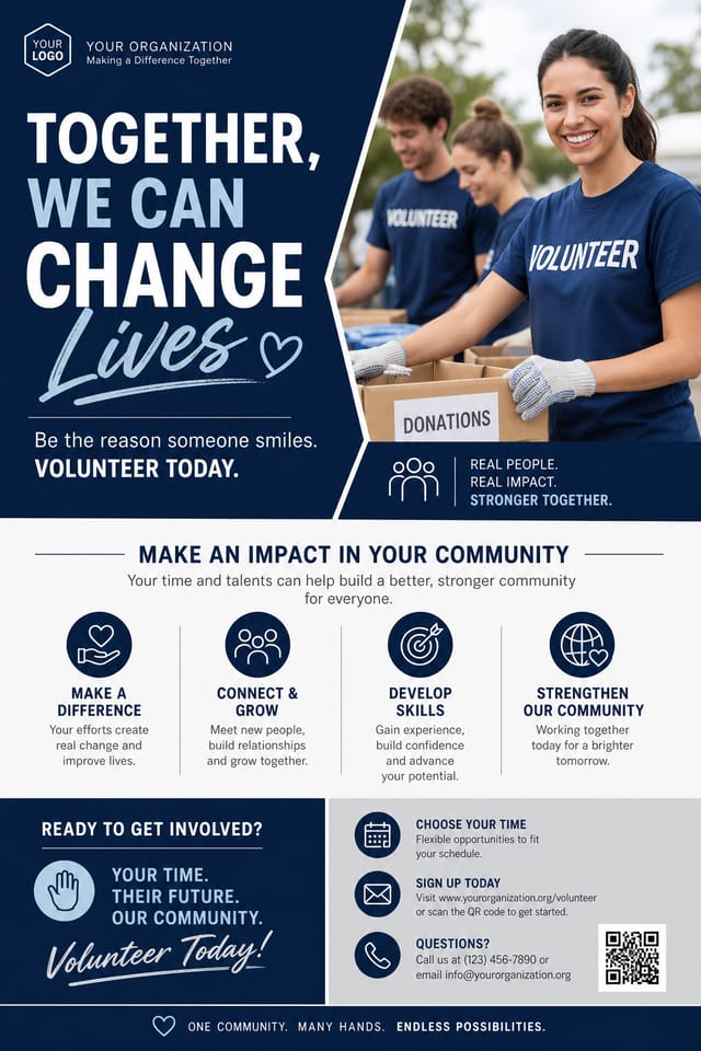 Volunteer Flyer — corporate style flyer