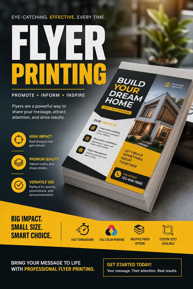Flyer — photo-realistic style flyer