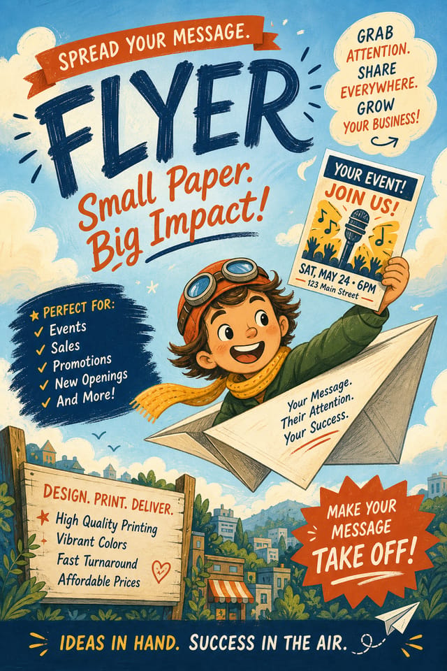 Flyer — illustration style flyer