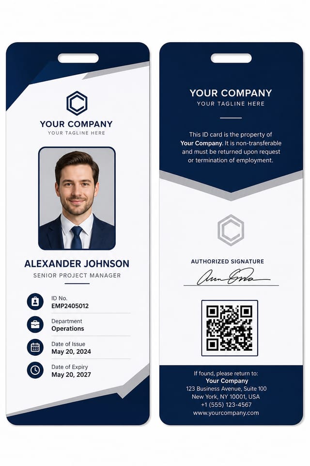 ID Card — corporate style id card