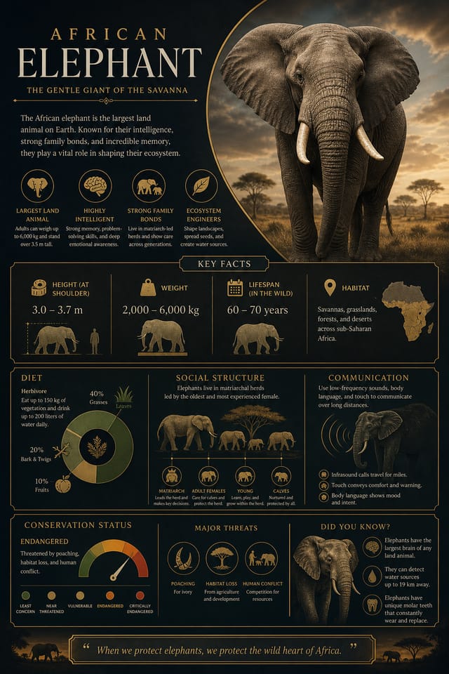 Animal Infographic — elegant style infographic