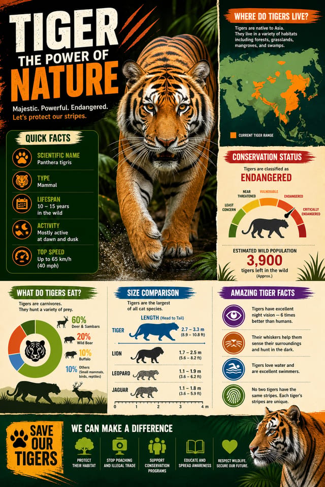 Animal Infographic — vibrant style infographic