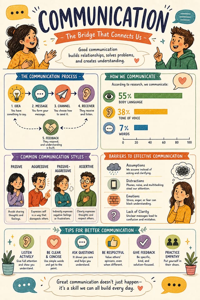 Communication Infographic — illustration style infographic