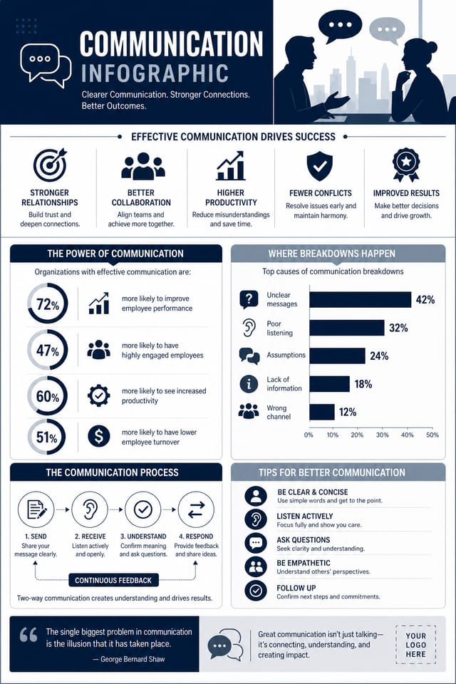 Communication Infographic — corporate style infographic