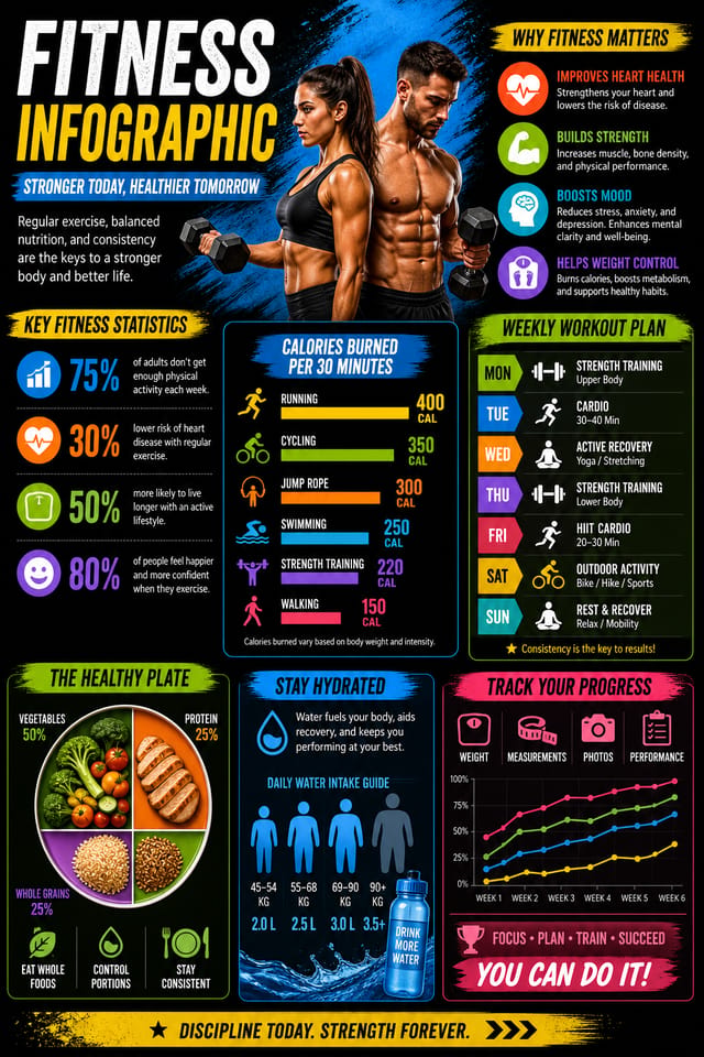 Fitness Infographic — vibrant style infographic