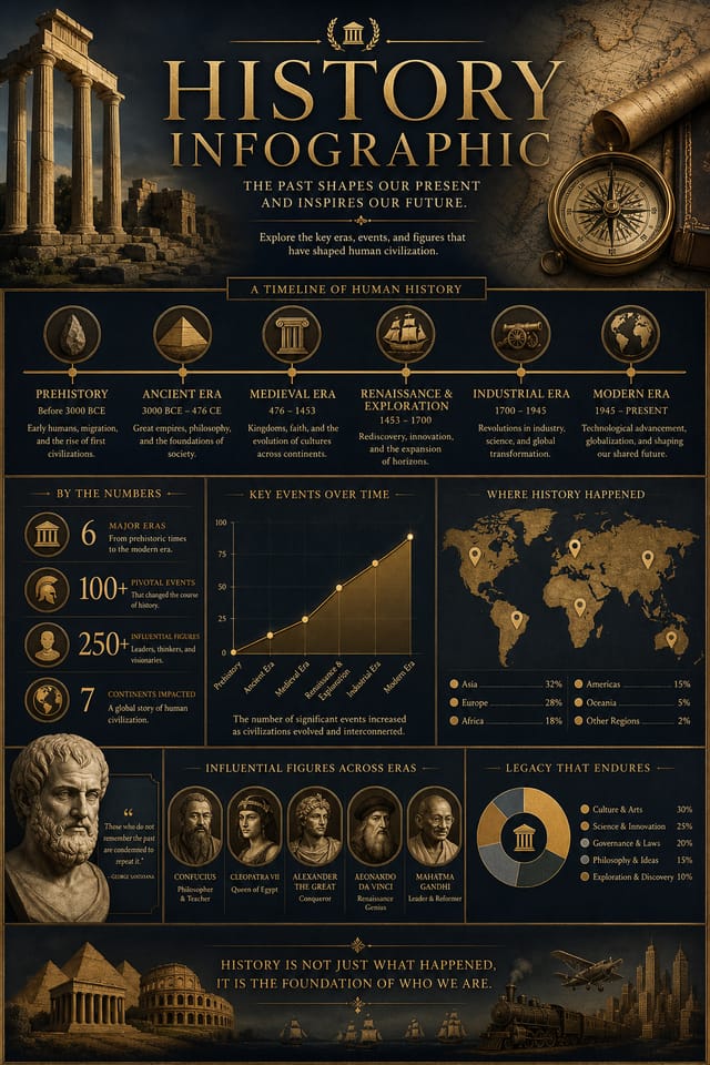 History Infographic — elegant style infographic