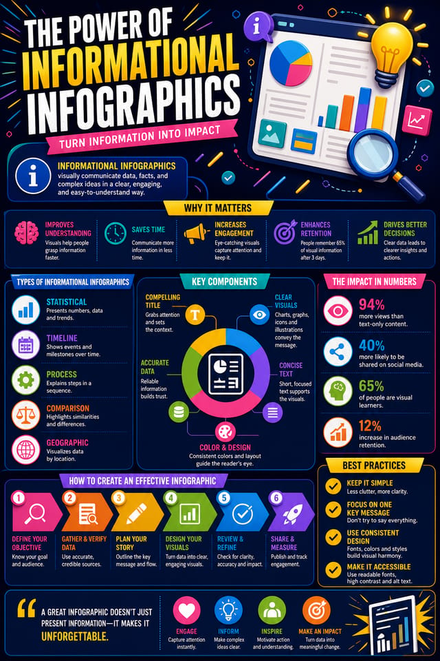 Informational Infographic — vibrant style infographic