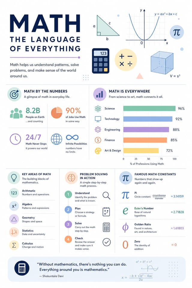 Math Infographic — modern style infographic