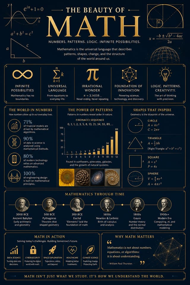 Math Infographic — elegant style infographic