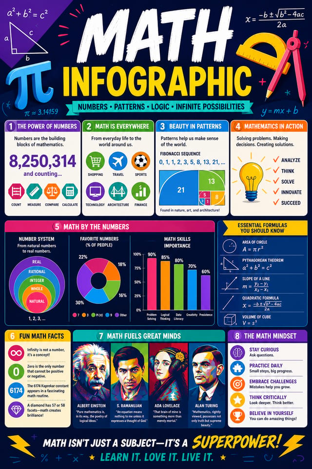 Math Infographic — vibrant style infographic