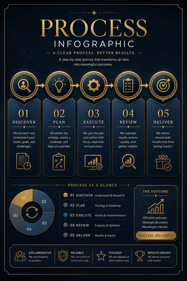 Process Infographic — elegant style infographic