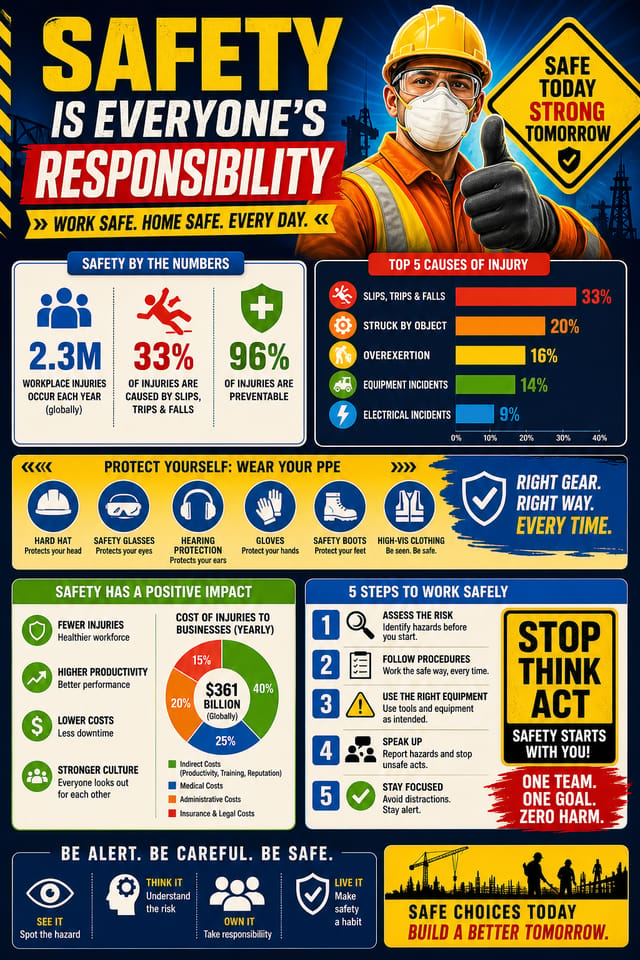 Safety Infographic — vibrant style infographic