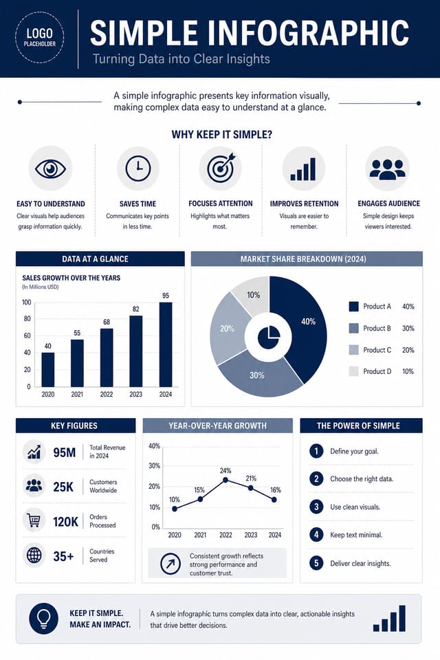 Simple Infographic — corporate style infographic