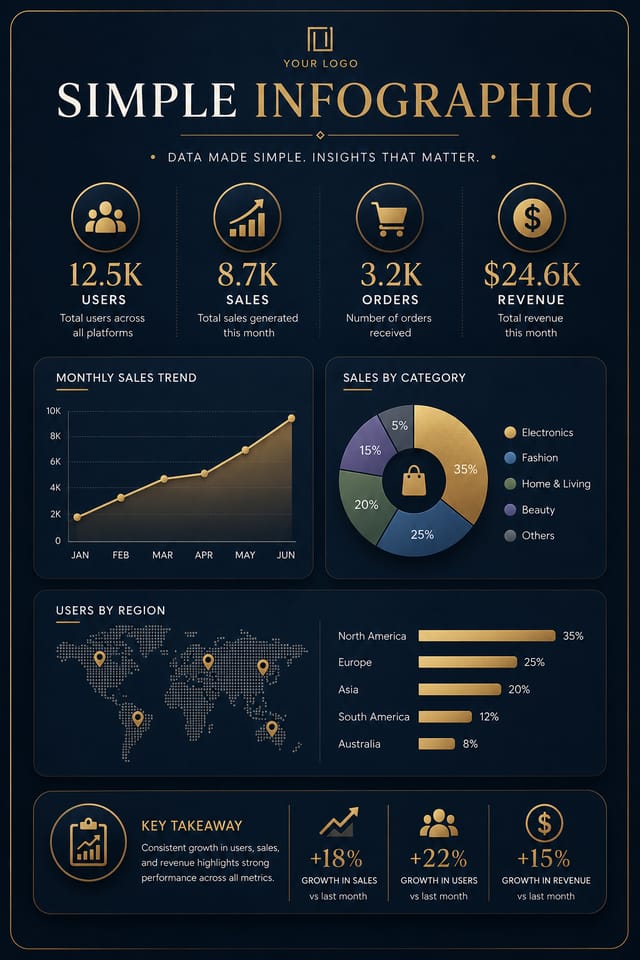 Simple Infographic — elegant style infographic