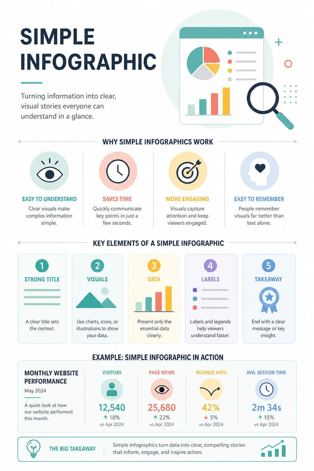 Simple Infographic — modern style infographic