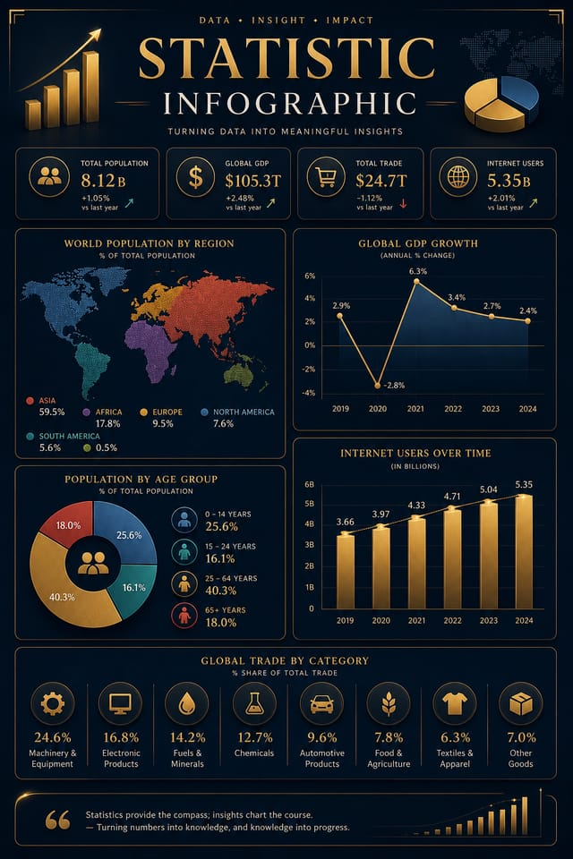 Statistic Infographic — elegant style infographic