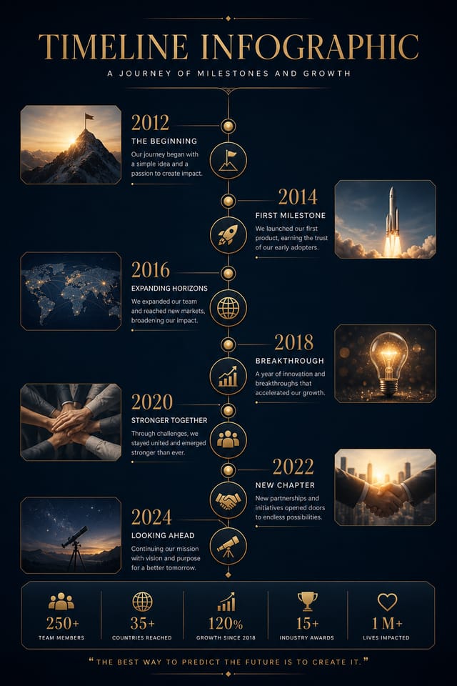 Timeline Infographic — elegant style infographic