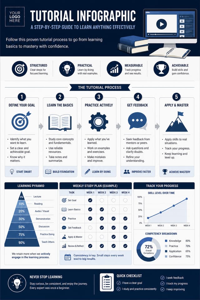 Tutorial Infographic — corporate style infographic