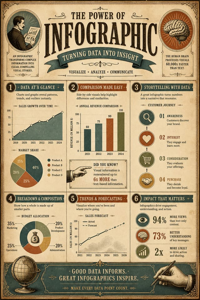 Infografía — vintage style infographic