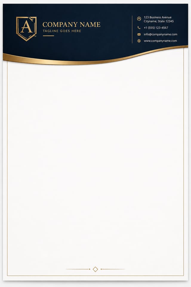 Membrete — elegant style letterhead