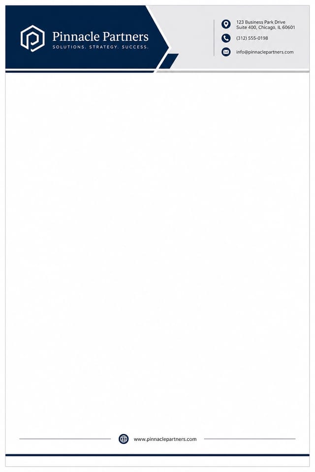 Membrete — corporate style letterhead