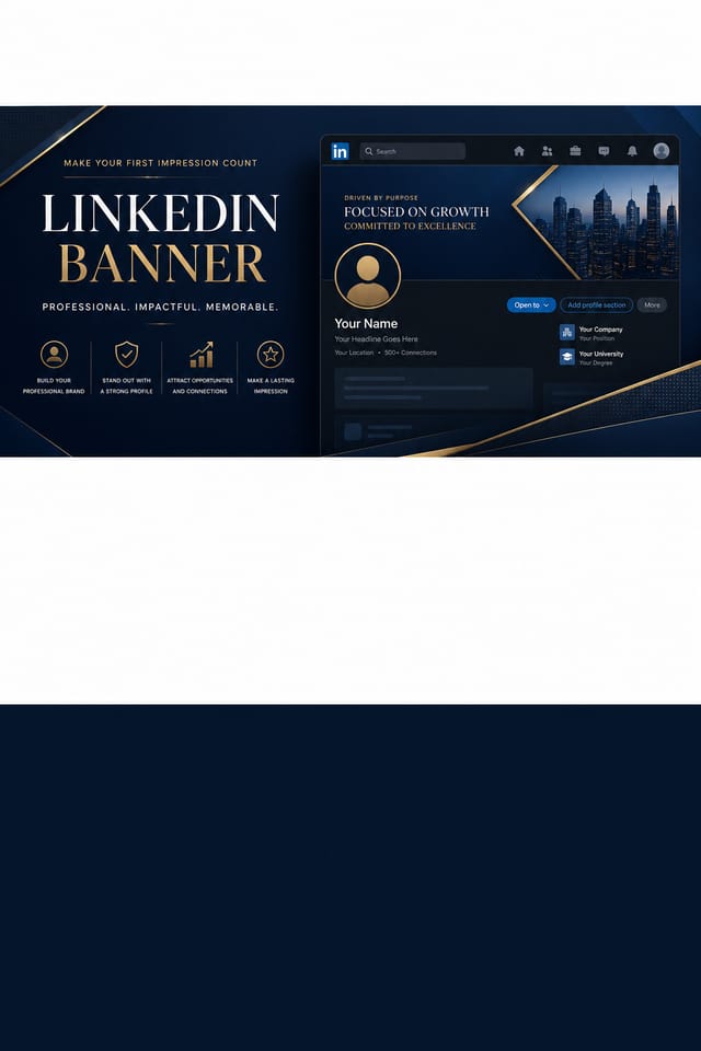 LinkedIn Banner — elegant style linkedin banner