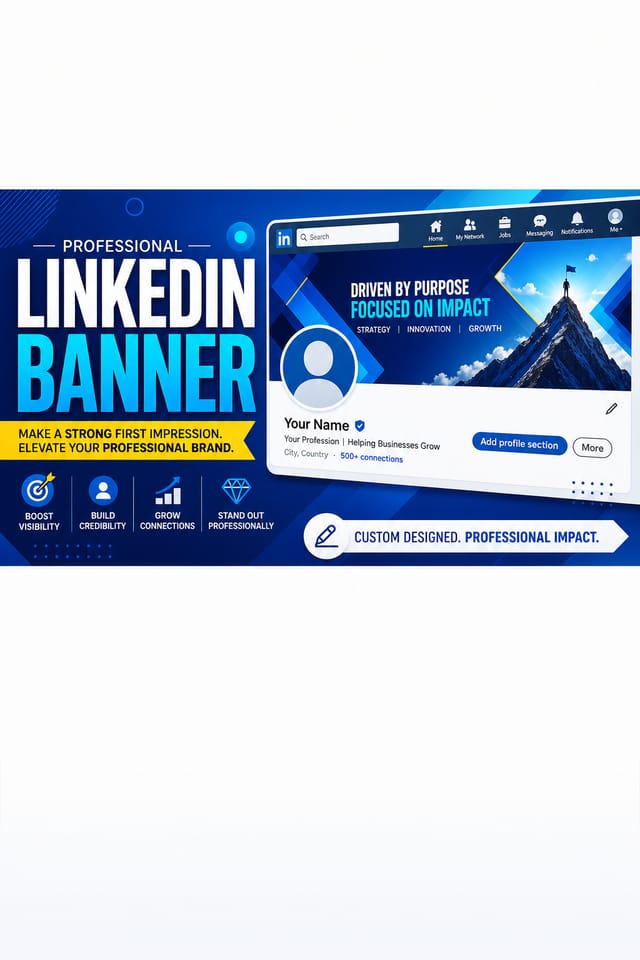 LinkedIn Banner — vibrant style linkedin banner