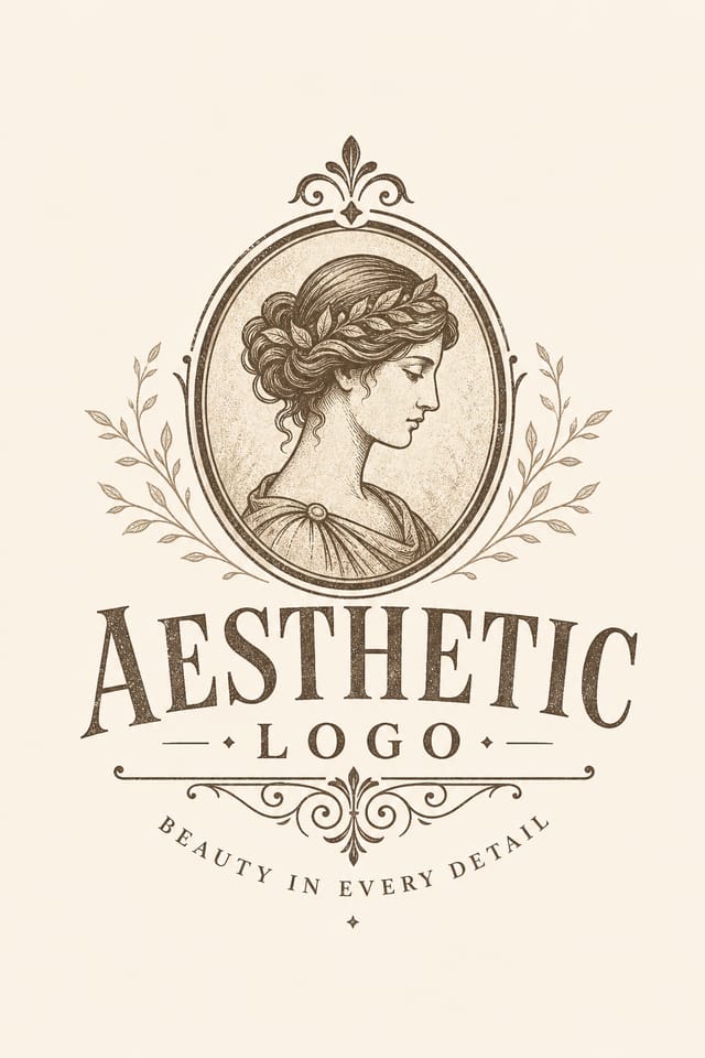 Aesthetic Logo — vintage style logo concept