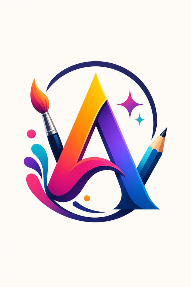 Aesthetic Logo — vibrant style logo concept