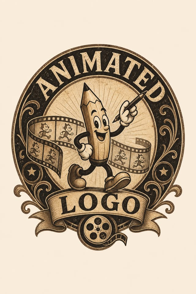 Animated Logo — vintage style logo concept
