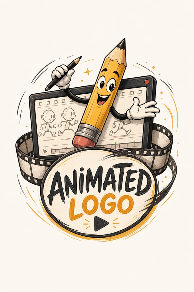 Animated Logo — illustration style logo concept