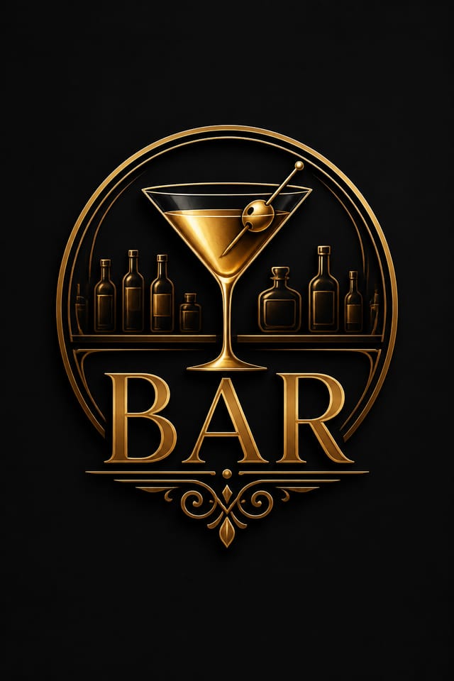 Bar Logo — elegant style logo concept