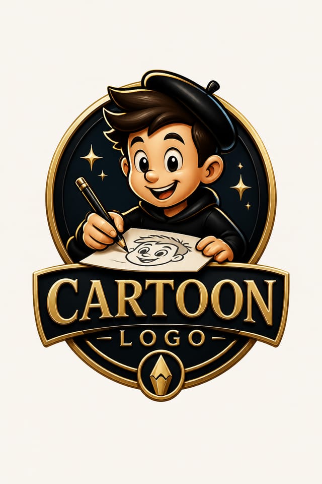Cartoon Logo — elegant style logo concept