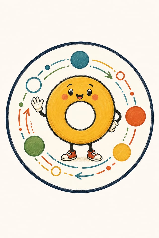 Circular Logo — illustration style logo concept