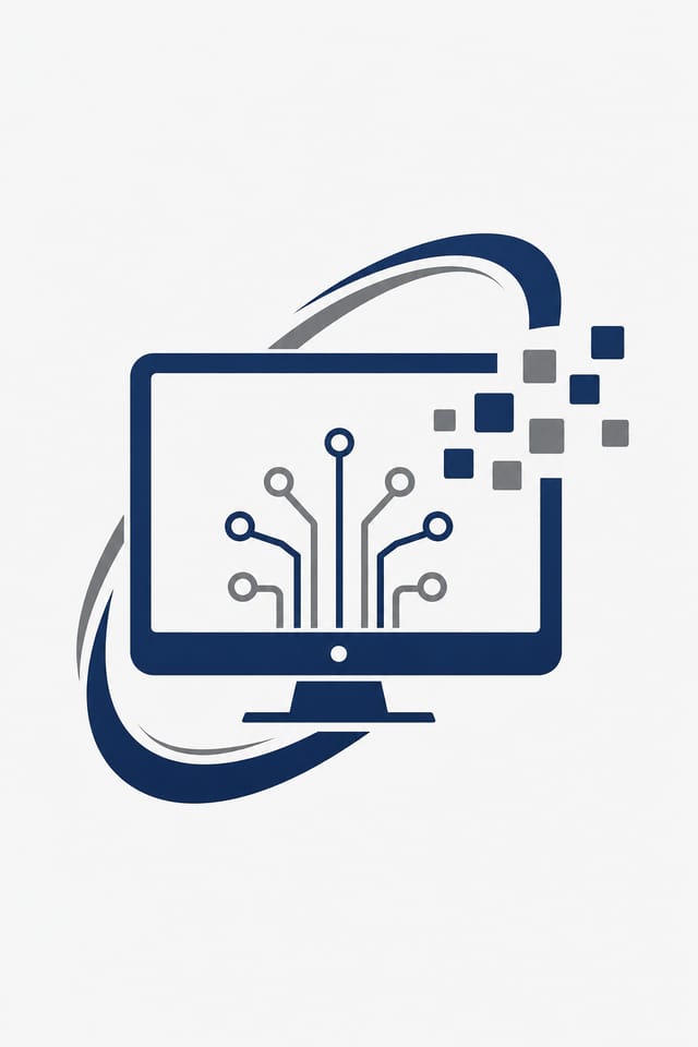 Computer Logo — corporate style logo concept