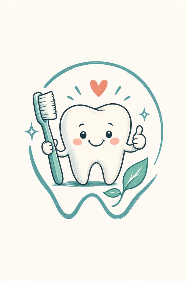 Dental Logo — illustration style logo concept