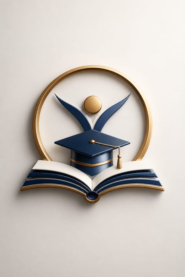 Education Logo — photo-realistic style logo concept