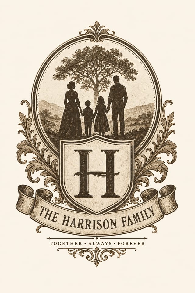 Family Logo — vintage style logo concept