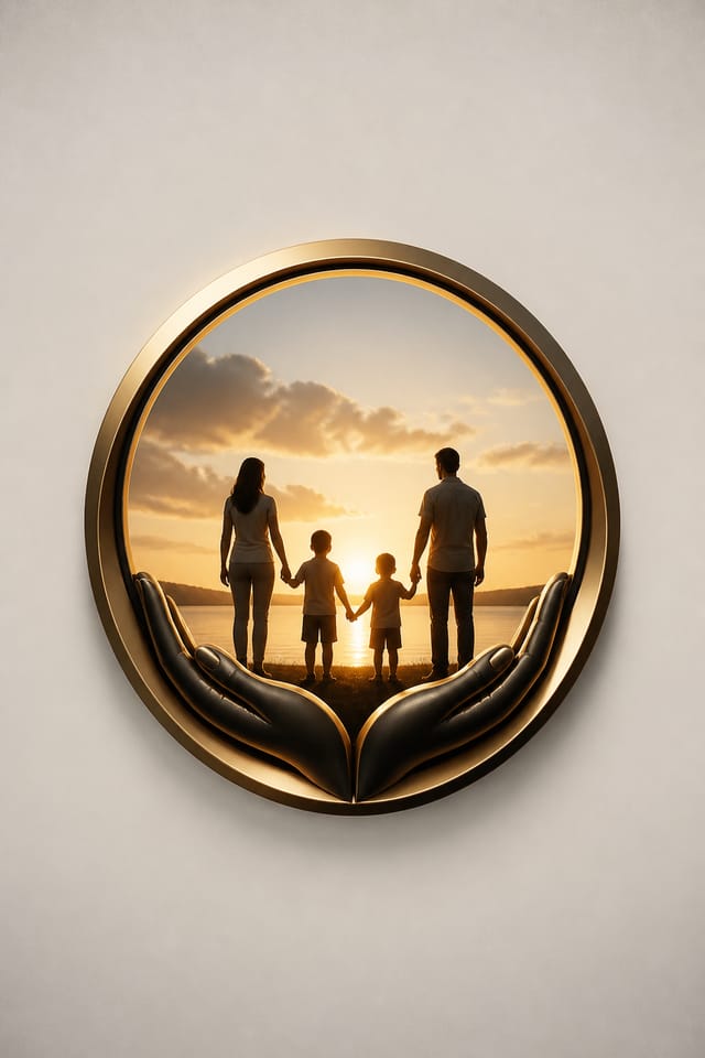 Family Logo — photo-realistic style logo concept