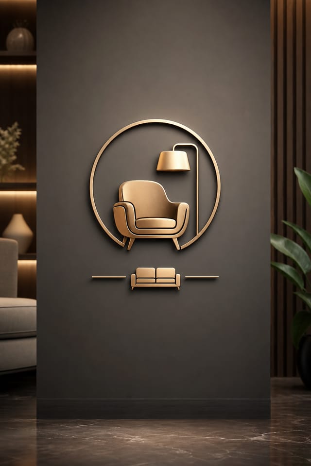 Furniture Logo — photo-realistic style logo concept